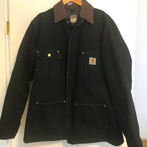Rare 1990’s Carhartt chore coat made in USA 46T (Large) black